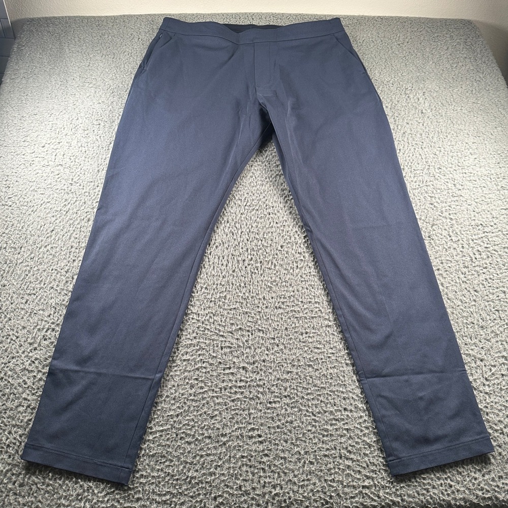 Ministry of Supply Kinetic‎ Pants Mens 38 Blue Tech Travel Athletic Golf